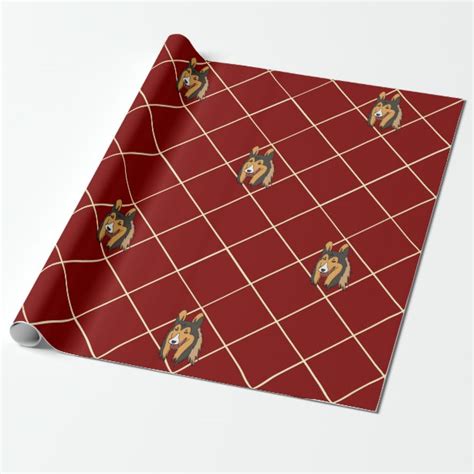 maroon gift wrapping paper